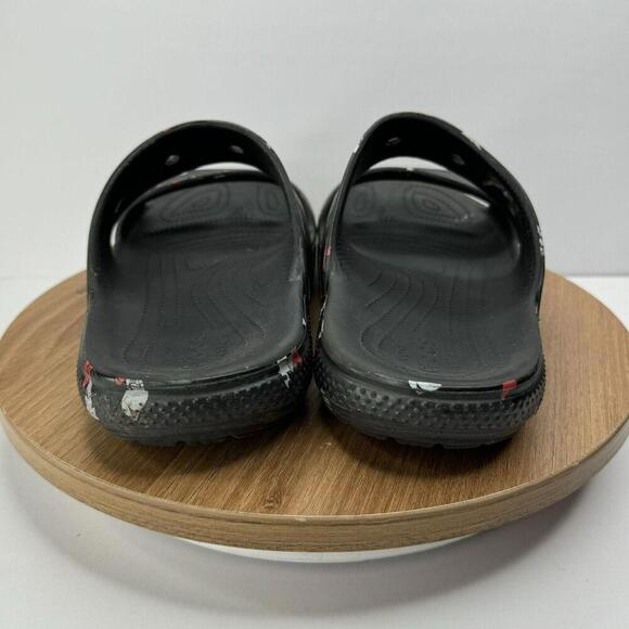 Crocs Disney Womens Minnie Mouse Black Slides Sandals Size 11 Mens 9 - Picture 4 of 6